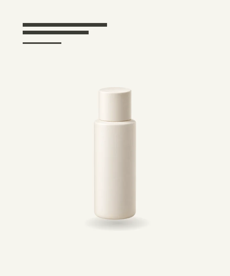Complete minimalist product poster in a single image