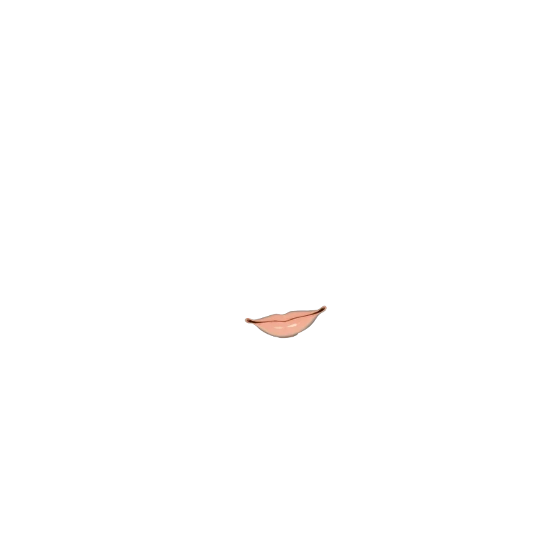 Separated character layer: Mouth and lips