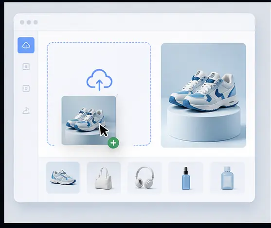 Upload a flat image for AI layer separation
