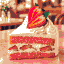 Strawberry cake as pixel art, 64 × 64 pixels
