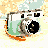 Retro camera as pixel art, 48 × 48 pixels