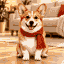 Corgi as pixel art, 64 × 64 pixels