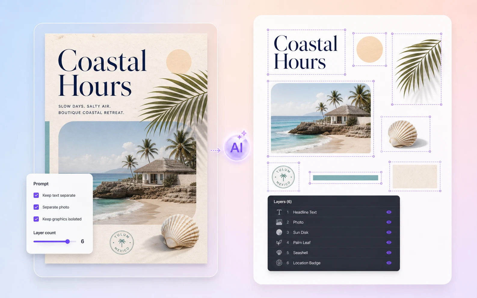 Image2Layer prompt and layer count workflow for PNG to PSD