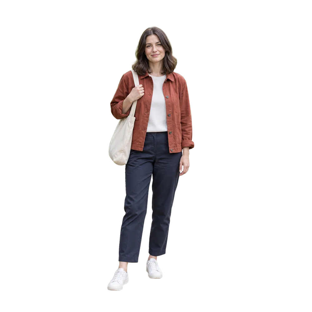 Portrait cut out by the transparent background maker, with a magnifier on the hair